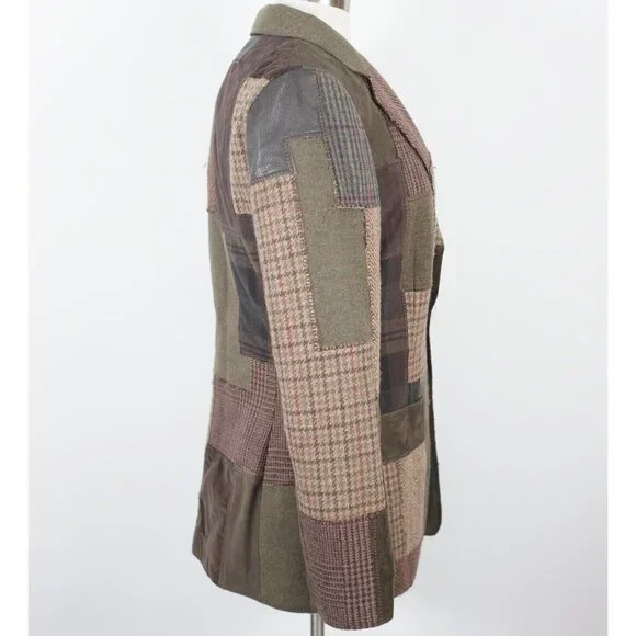 Ralph Lauren Purple Label Collection Hailey jacket blazer sz 10 patchwork $4790 - Picture 9 of 16